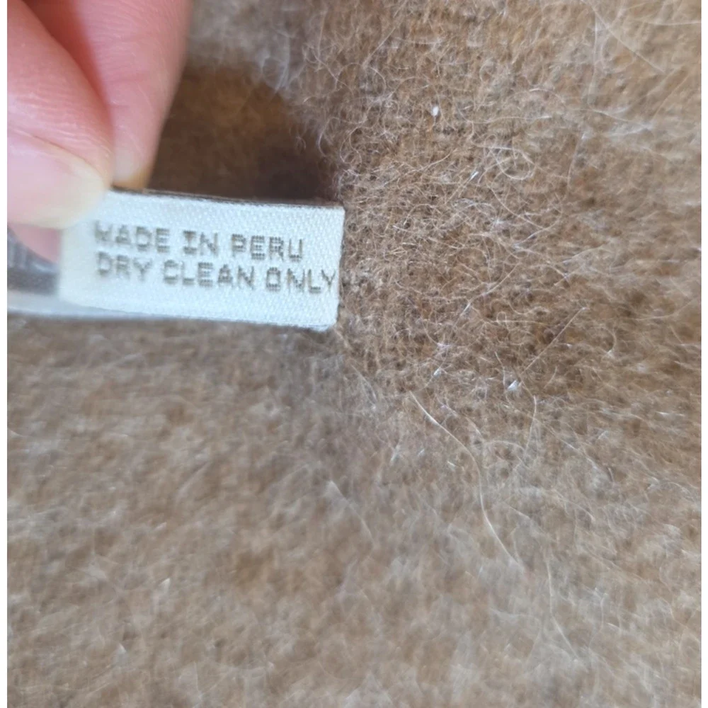 Alicia Adams Alpaca Throw Camel Hot Pink Stripe Fringe Equestrian Peru 51x63